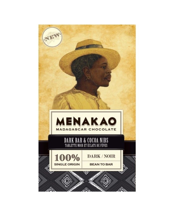 Menakao 100 % čokoláda s kakaovými bôbmi