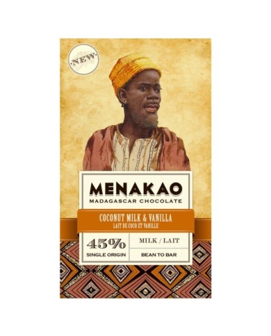 Milk chocolate (45% cacao min) – madagaskan vanilla & coconut