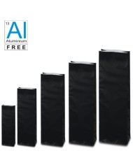 Block bottom bags classic glossy look - GREEN