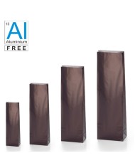 Block bottom bags classic glossy look - GREEN