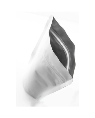 Doypack ZIP vrecko biele matné s ventilom a AL vrstvou