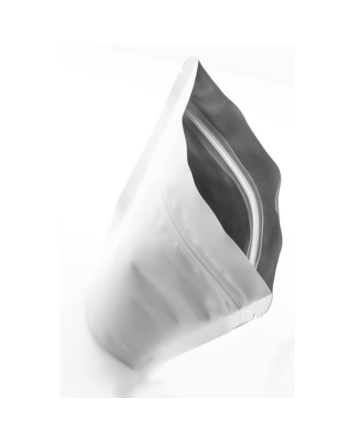 Doypack ZIP vrecko biele matné s ventilom a AL vrstvou