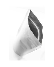 Doypack ZIP vrecko biele matné s ventilom a AL vrstvou