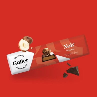 J.Galler - Dark chocolate Praliné Noir