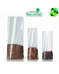 Grass paper bag with window