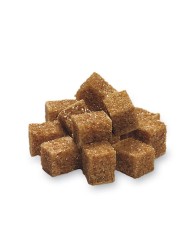 Raw cane sugar cubes