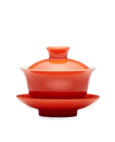 Gaiwan Hao oranžový porcelán