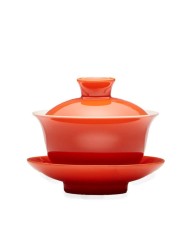 Gaiwan Hao oranžový porcelán