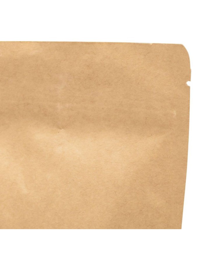 Doypack Kraft papier so ZIPom hnedé s Al