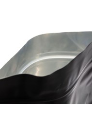 Doypack ZIP bag matte black colour with Al