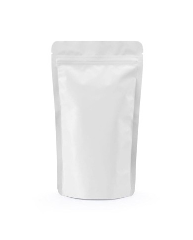 Doypack ZIP bag matte white colour with Al