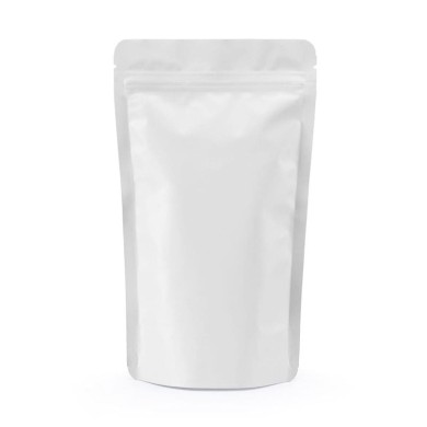 Doypack ZIP bag matte white colour with Al