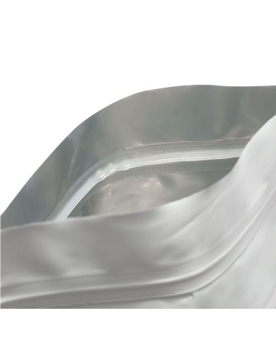 Doypack ZIP bag matte white colour with Al