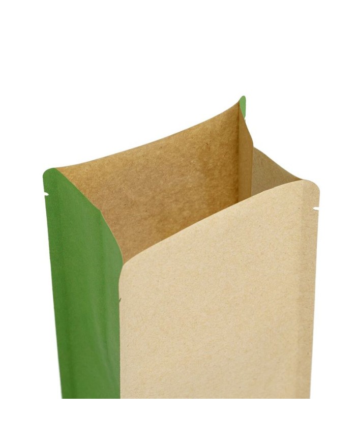 Kraft bag without Al with green side