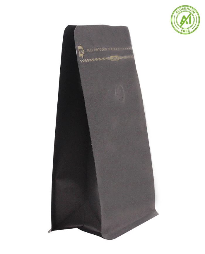 Vrecko s plochým dnom Kraft papier so ZIP a ventilom