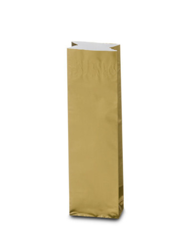 Block bottom 50 g bags classic glossy look - GOLD
