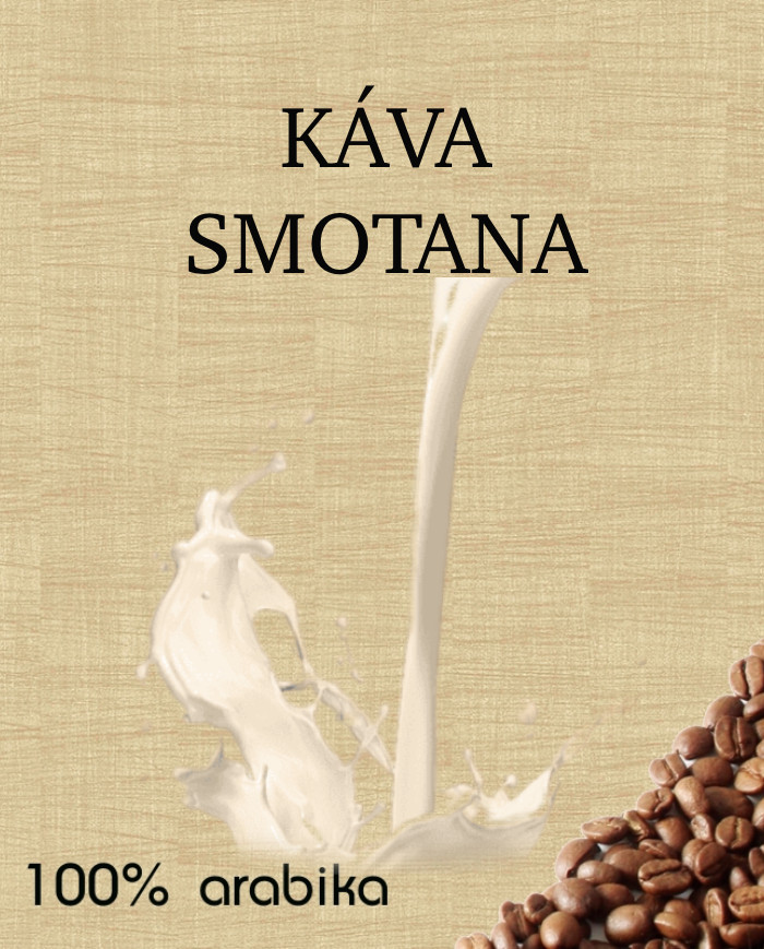 Aromatizovaná káva Smotana
