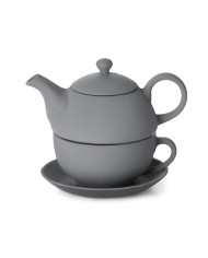 “Xiu” Tea for One Cast Iron Tea Set - Gray