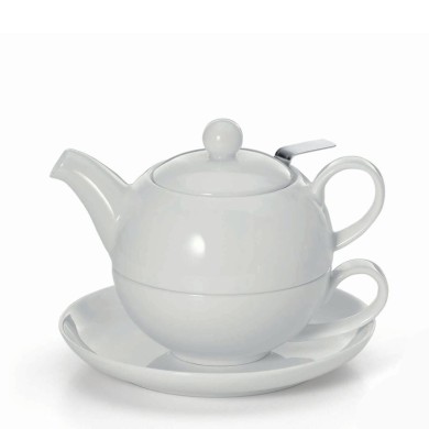 Tea set for one Bianco