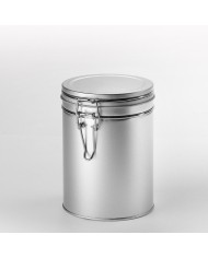 Tin with flavour-protective-clip-lock